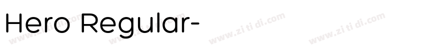 Hero Regular字体转换